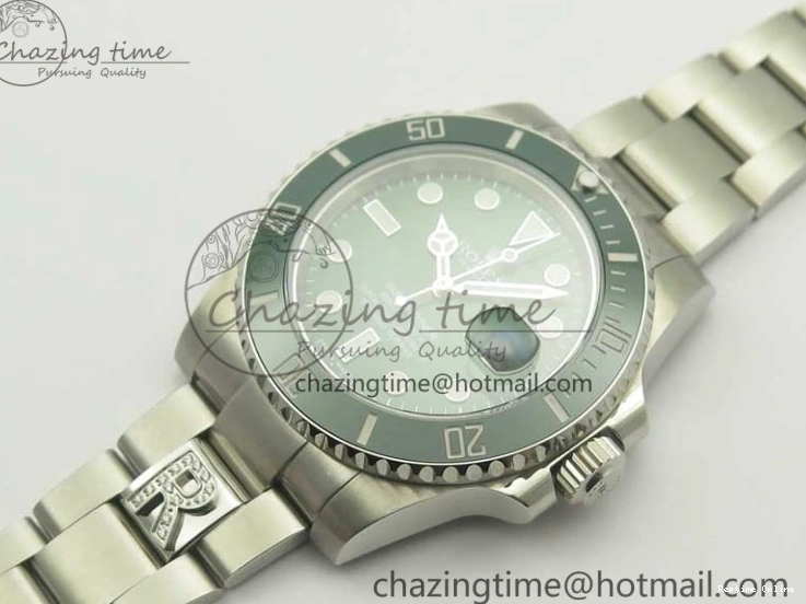 0128 Submariner 116610 LV Green Ceramic DJF 1:1 Best Edition on SS Bracelet SA3135( Free R Cover) Versatile 3357